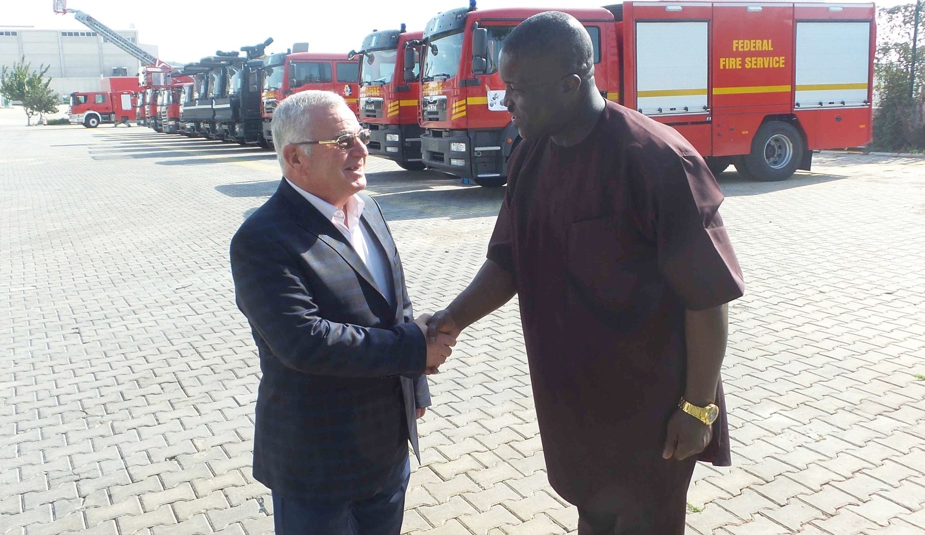 Afrodezt fire fighting trucks on display